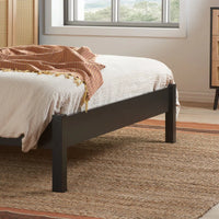 Wicker Solid Wood Bed