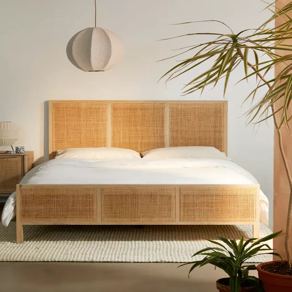 Rattan Wooden Bed