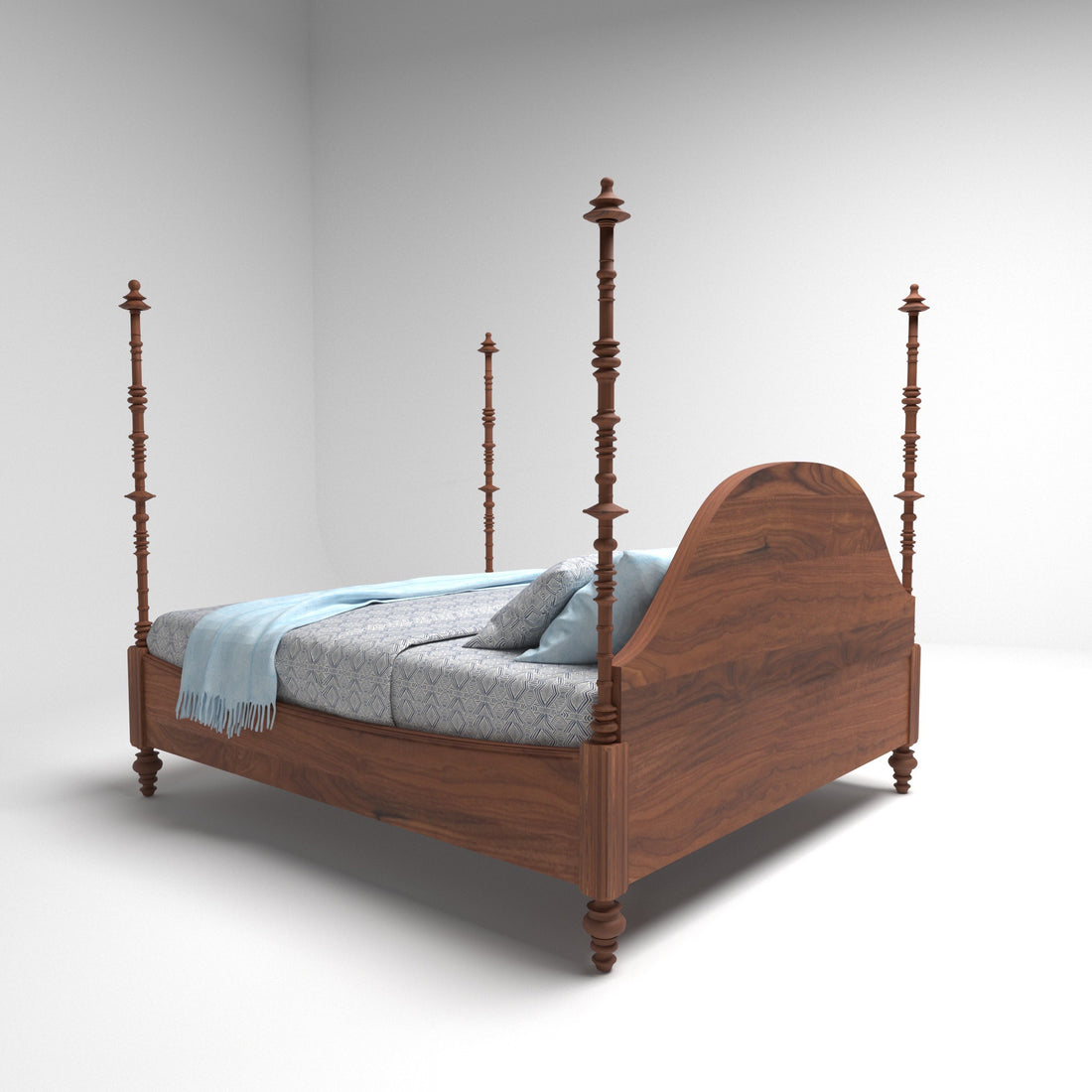 Mango Solid Wood Poster Bed