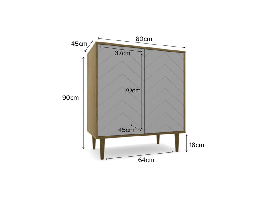 Coro Solid Wood Bar Cabinet