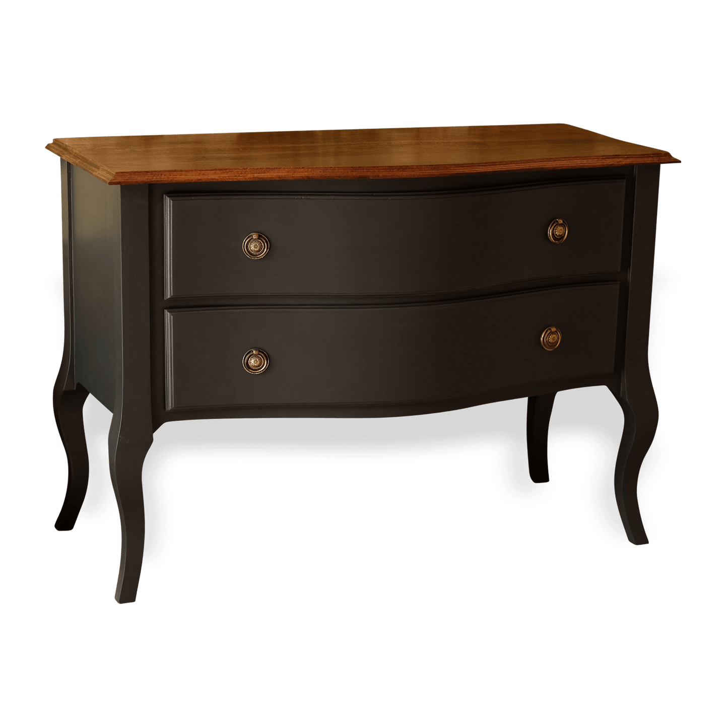 Bow Fronted Solid Wood Chest of Drawers
