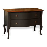 Bow Fronted Solid Wood Chest of Drawers