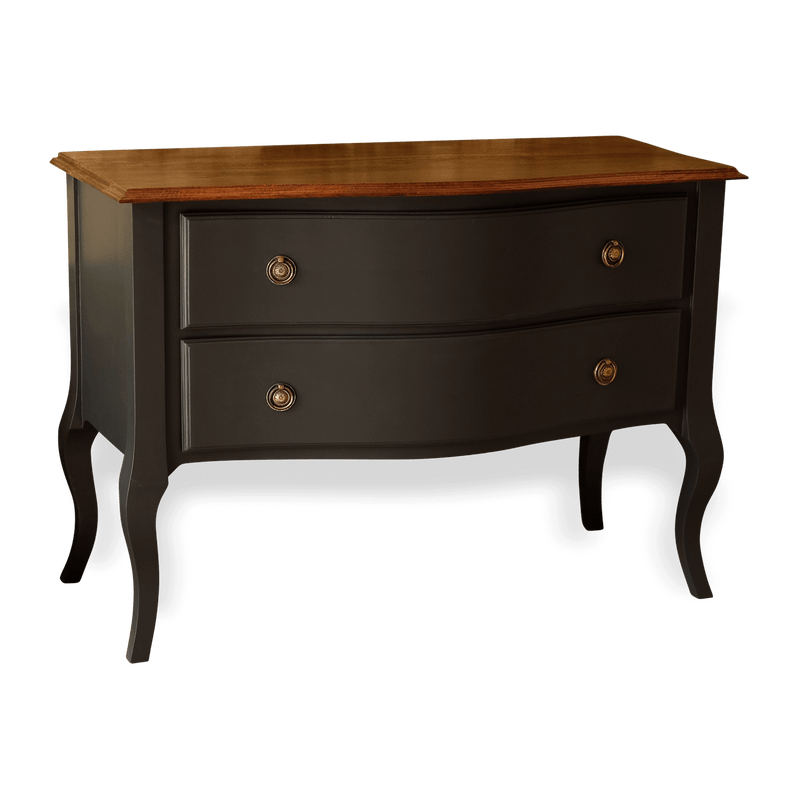 Bow Fronted Solid Wood Chest of Drawers