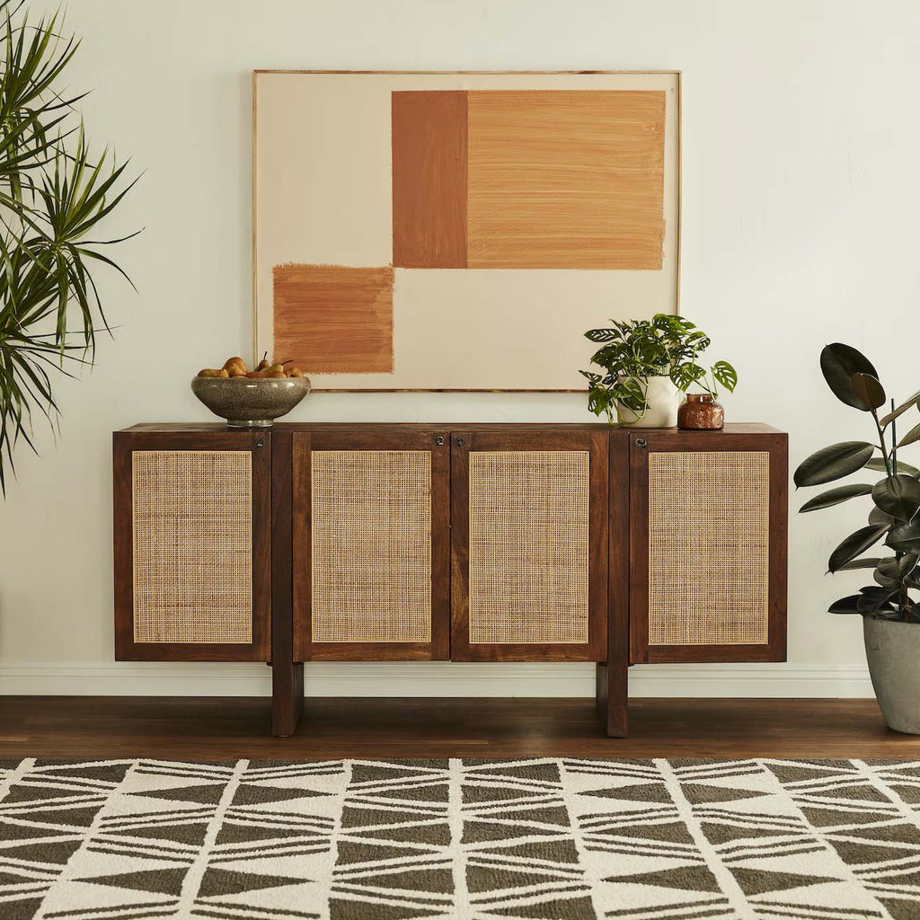 Eric Rattan Sideboard in Solid Wood