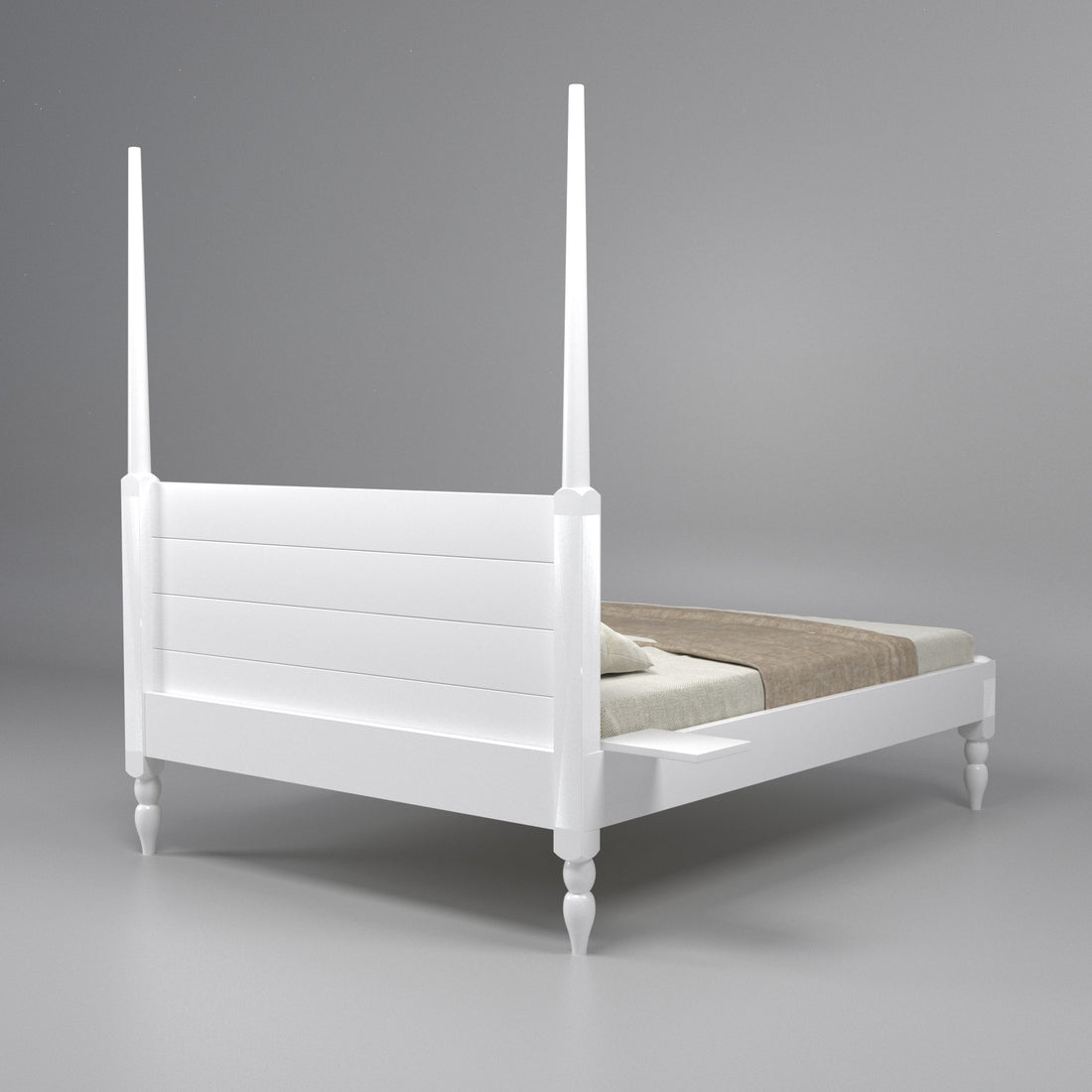 Eros Solid Wood Poster Bed