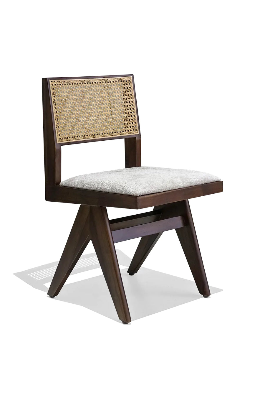 Solid Wood Rattan Dining Chair