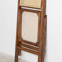 Acacia Wood Rattan Dining Chair