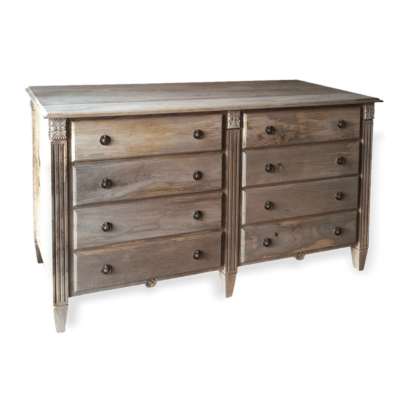Natural Solid Wood Chest of Drawers