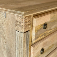 Natural Solid Wood Chest of Drawers