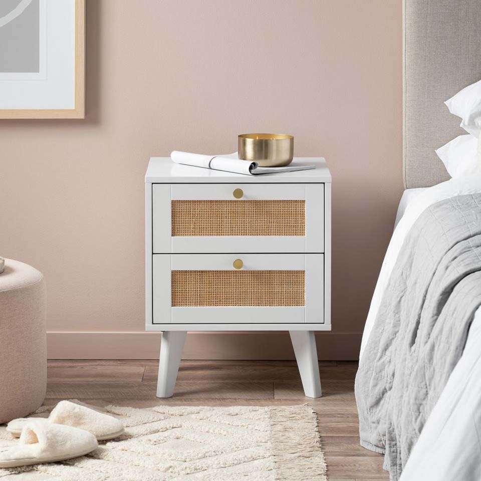 Solid Rattan Bedside Table - Chuk Chuk Villa