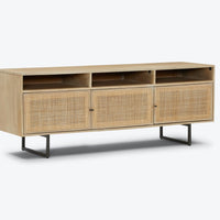 Rattan Solid Wood TV Stand