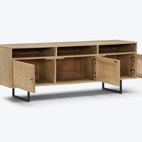 Rattan Solid Wood TV Stand