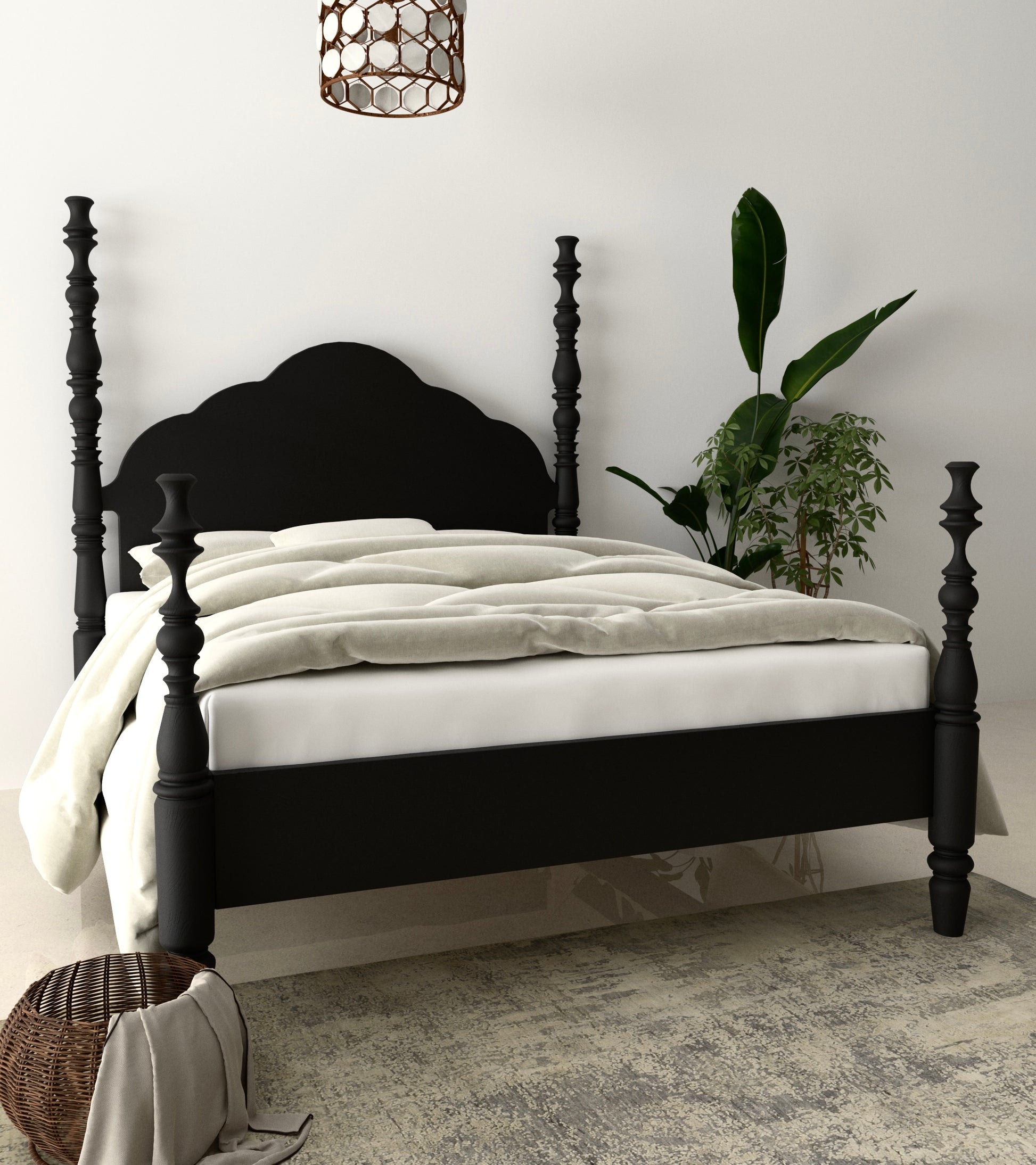 Sheesham Wood Poster Bed