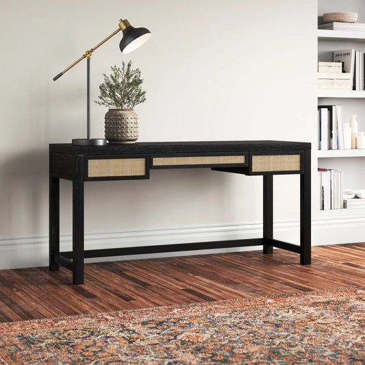 Solid Rattan Study Table - Chuk Chuk Villa