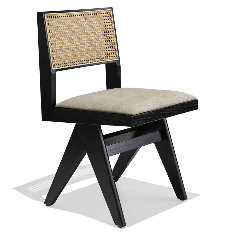 Solid Wood Rattan Dining Chair