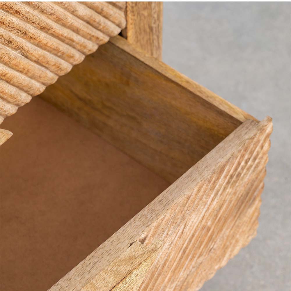 Bedside Table in Mango Wood - Chuk Chuk Villa