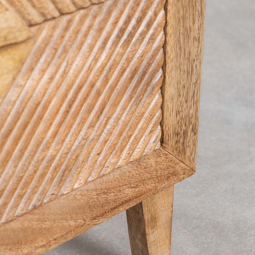 Bedside Table in Mango Wood - Chuk Chuk Villa