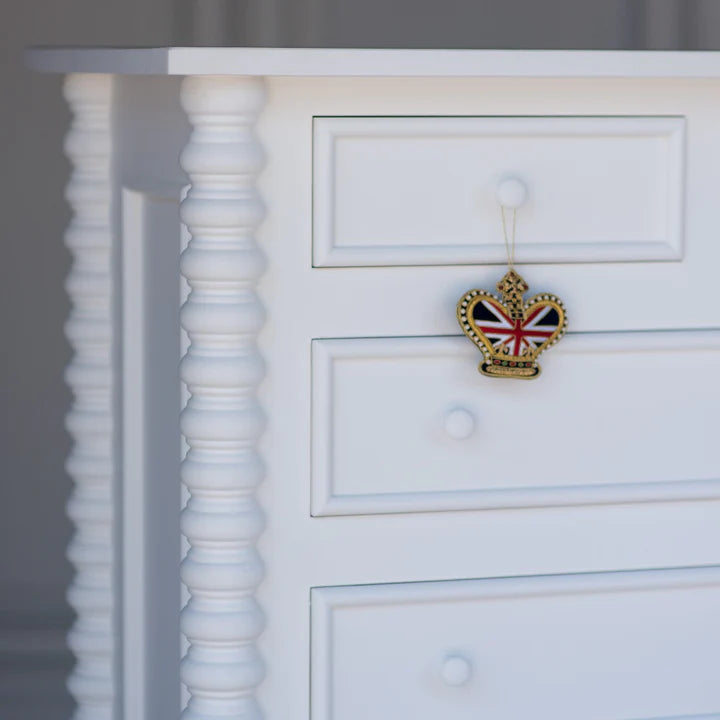 Mora Spindle Chest of Drawer-Tallboy