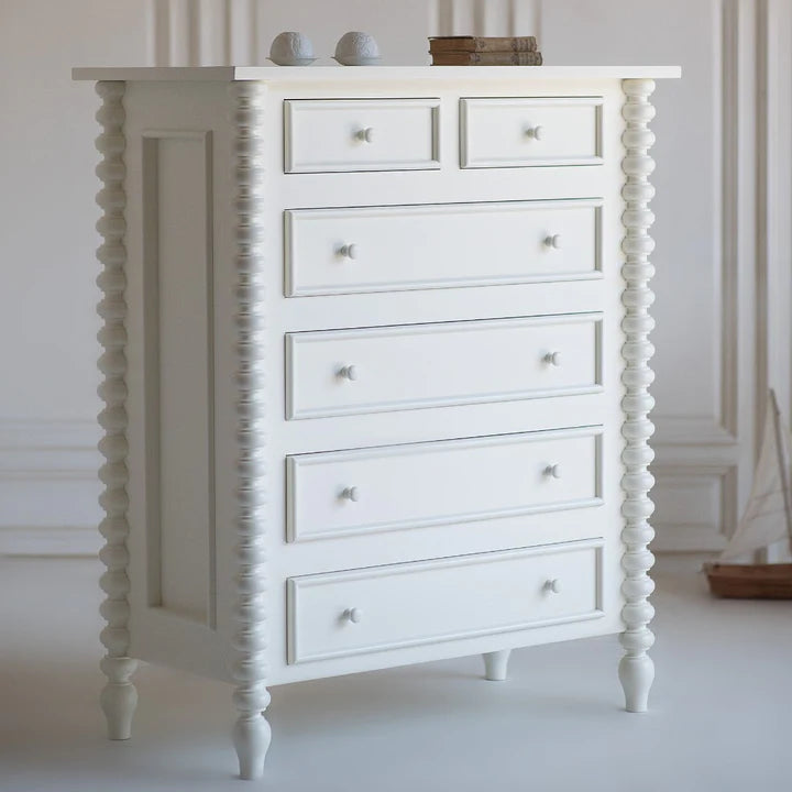Mora Spindle Chest of Drawer-Tallboy