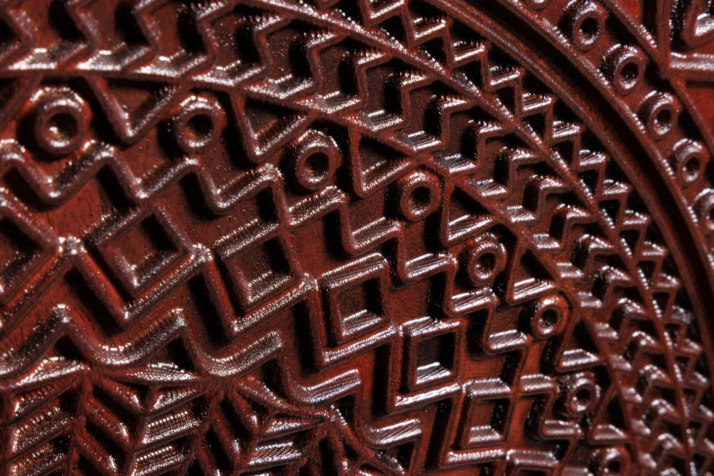 Mandala Solid Wood Bar Cabinet