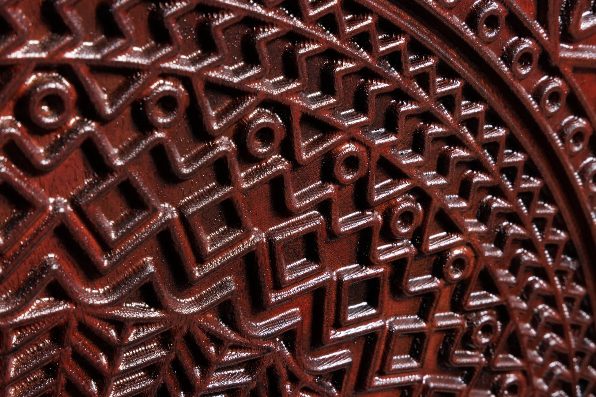 Mandala Solid Wood Bar Cabinet