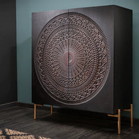 Mandala Solid Wood Cabinet