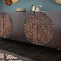 Mandala Solid Wood Sideboard