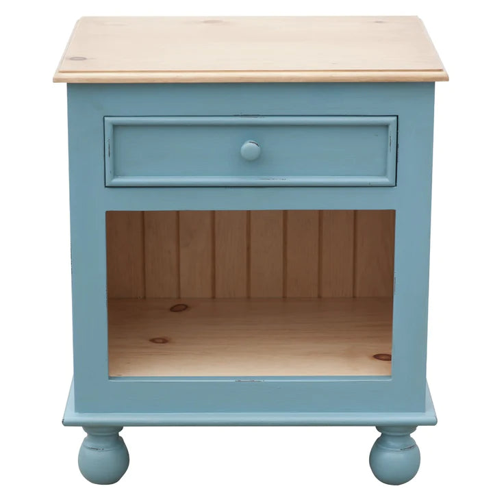 Seaside Bedside Table-Open Shelf