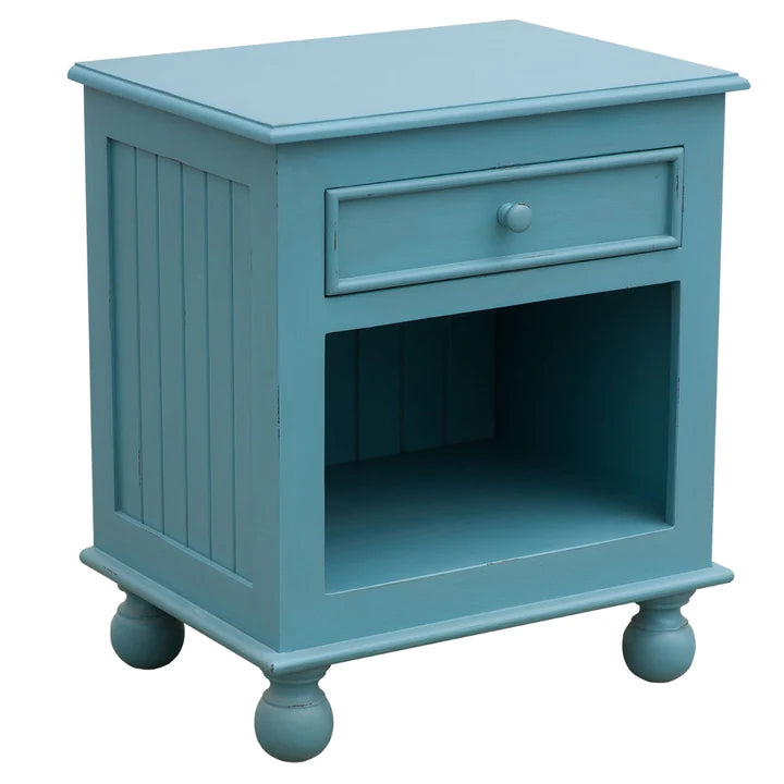 Seaside Bedside Table-Open Shelf